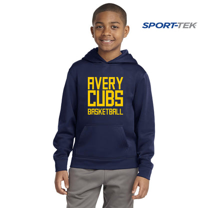 Sport-Tek Youth Sport-Wick Fleece Hooded Pullover - Avery Cubs
