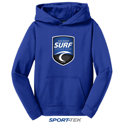 Sport-Tek Youth Sport-Wick Fleece Hooded Pullover - San Diego Surf Soccer