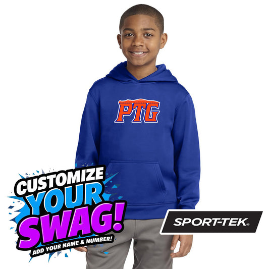 Sport-Tek Youth Sport-Wick Fleece Hooded Pullover YST244 - Palatka TailGators Baseball