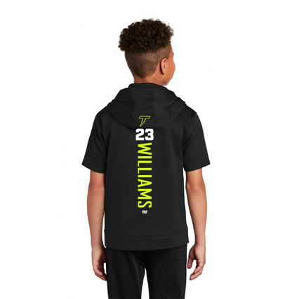 Sport-Tek Youth Sport-Wick Fleece Short Sleeve Hooded Pullover YST251 - Ponte Vedra Thunder Baseball