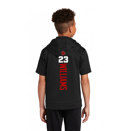 Sport-Tek Youth Sport-Wick Fleece Short Sleeve Hooded Pullover YST251 - Creeks Baseball Club - CBC