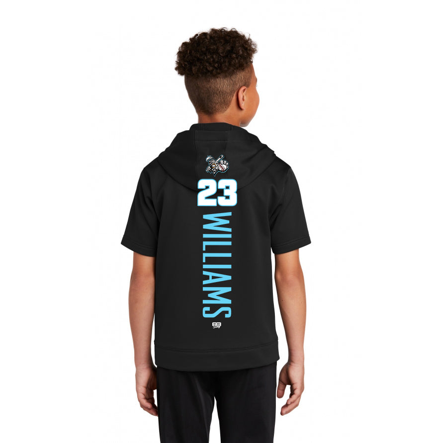 Sport-Tek Youth Sport-Wick Fleece Short Sleeve Hooded Pullover YST251 - Knights Baseball