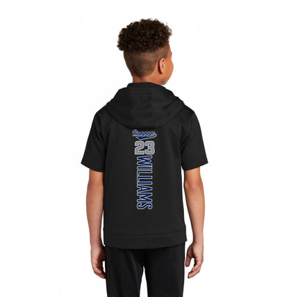 Sport-Tek Youth Sport-Wick Fleece Short Sleeve Hooded Pullover - Mississippi Rampage
