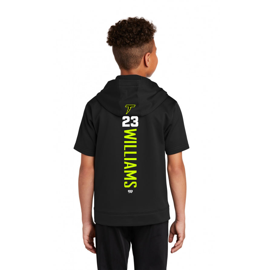 Sport-Tek Youth Sport-Wick Fleece Short Sleeve Hooded Pullover YST251 - Ponte Vedra Thunder Baseball