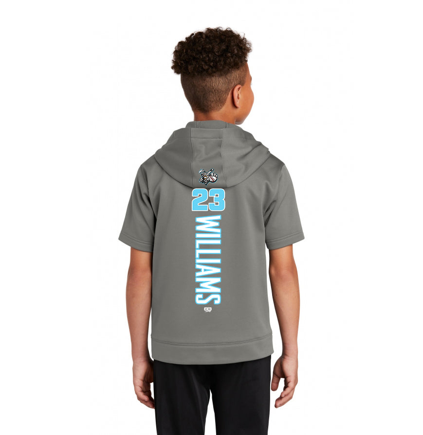 Sport-Tek Youth Sport-Wick Fleece Short Sleeve Hooded Pullover YST251 - Knights Baseball