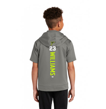 Sport-Tek Youth Sport-Wick Fleece Short Sleeve Hooded Pullover YST251 - Ponte Vedra Thunder Baseball