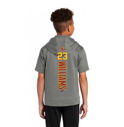 Sport-Tek Youth Sport-Wick Fleece Short Sleeve Hooded Pullover YST251 - North Florida Tribe