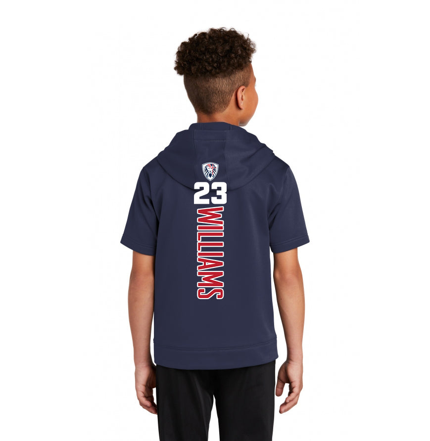 Sport-Tek Youth Sport-Wick Fleece Short Sleeve Hooded Pullover YST251 - Orlando Lions Baseball