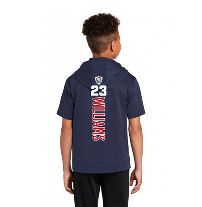 Sport-Tek Youth Sport-Wick Fleece Short Sleeve Hooded Pullover YST251 - Orlando Lions Baseball