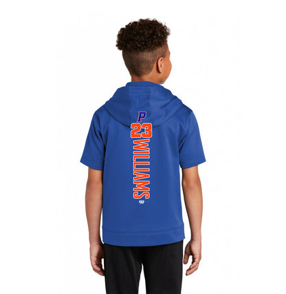 Sport-Tek Youth Sport-Wick Fleece Short Sleeve Hooded Pullover YST251 - Palatka TailGators Baseball