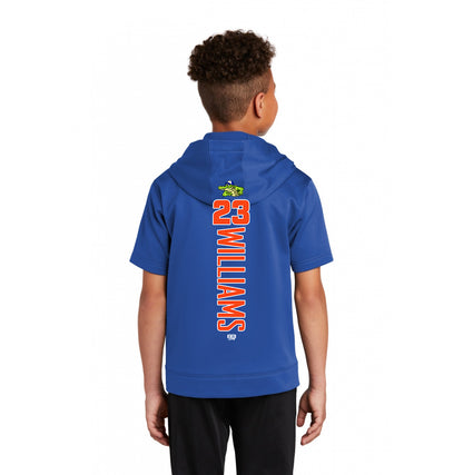 Sport-Tek Youth Sport-Wick Fleece Short Sleeve Hooded Pullover YST251 - Palatka TailGators Baseball