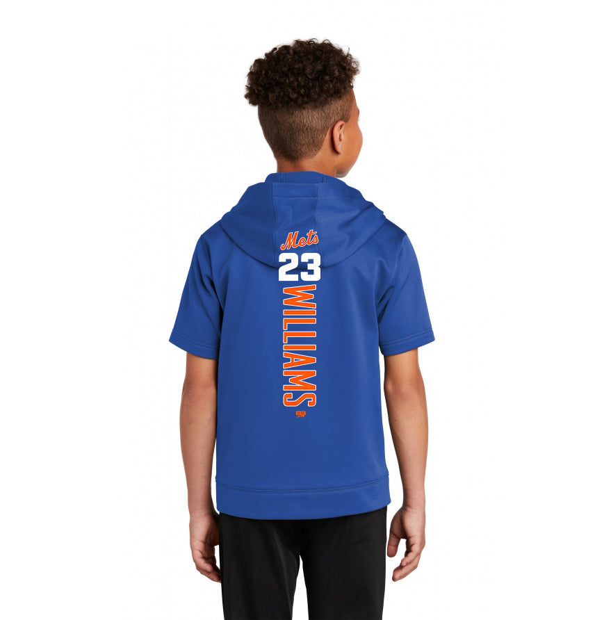 Sport-Tek Youth Sport-Wick Fleece Short Sleeve Hooded Pullover YST251 - Florida Mets Baseball