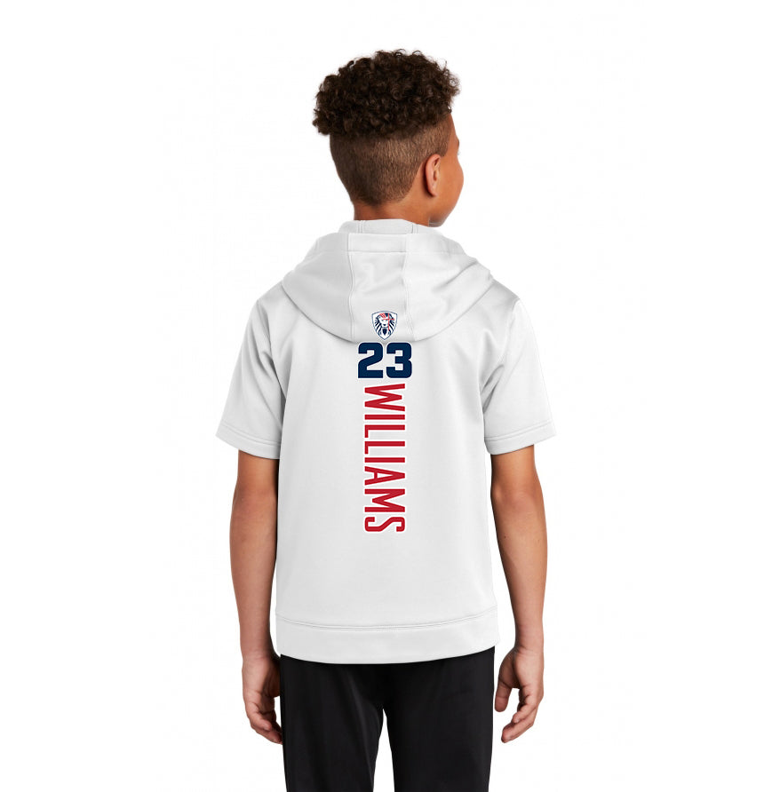 Sport-Tek Youth Sport-Wick Fleece Short Sleeve Hooded Pullover YST251 - Orlando Lions Baseball