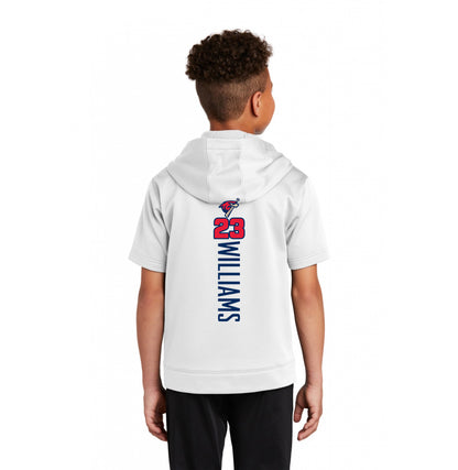 Sport-Tek Youth Sport-Wick Fleece Short Sleeve Hooded Pullover YST251 - MSA Redtails Baseball