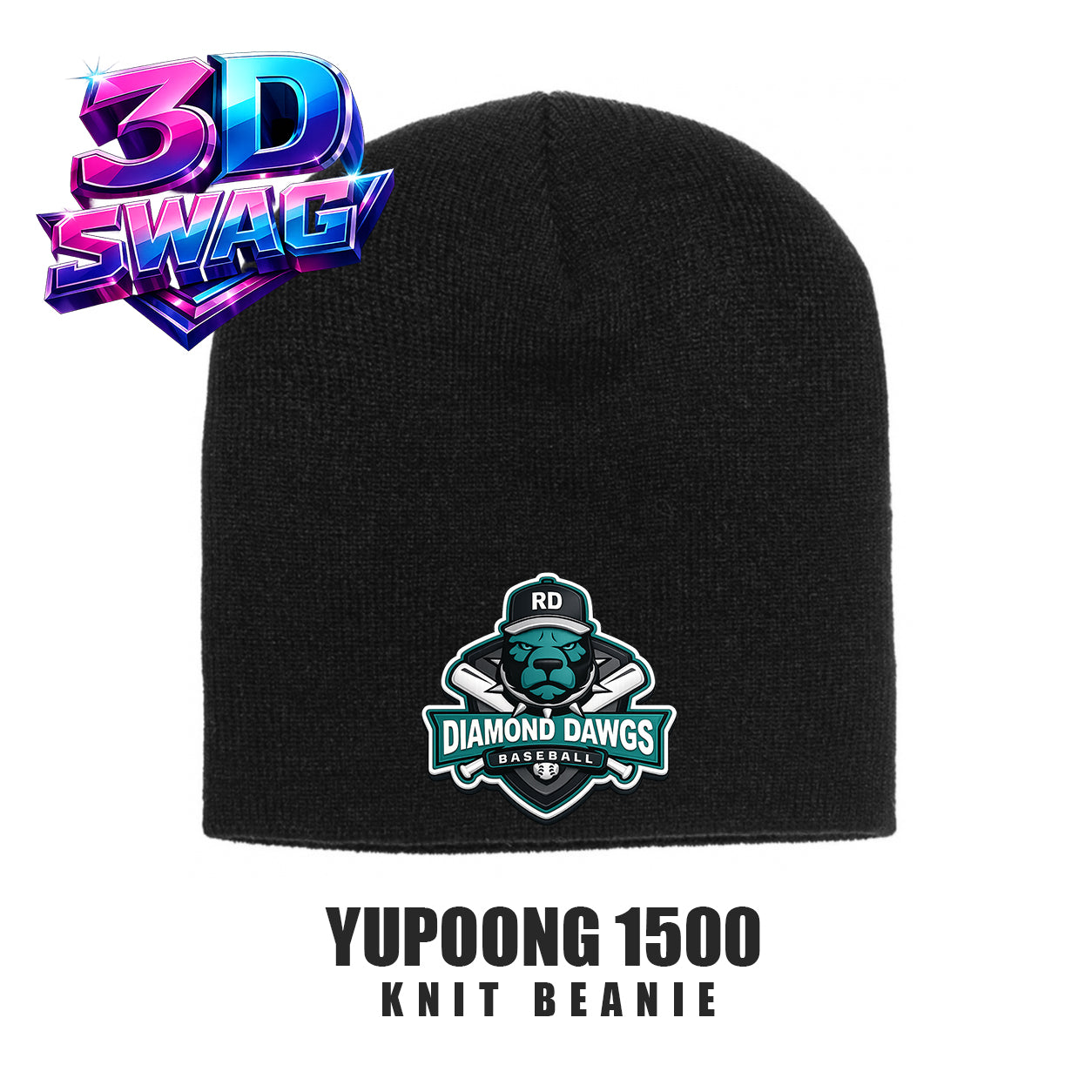 DIAMOND DAWGS - Yupoong 1500 Adult Knit Beanie