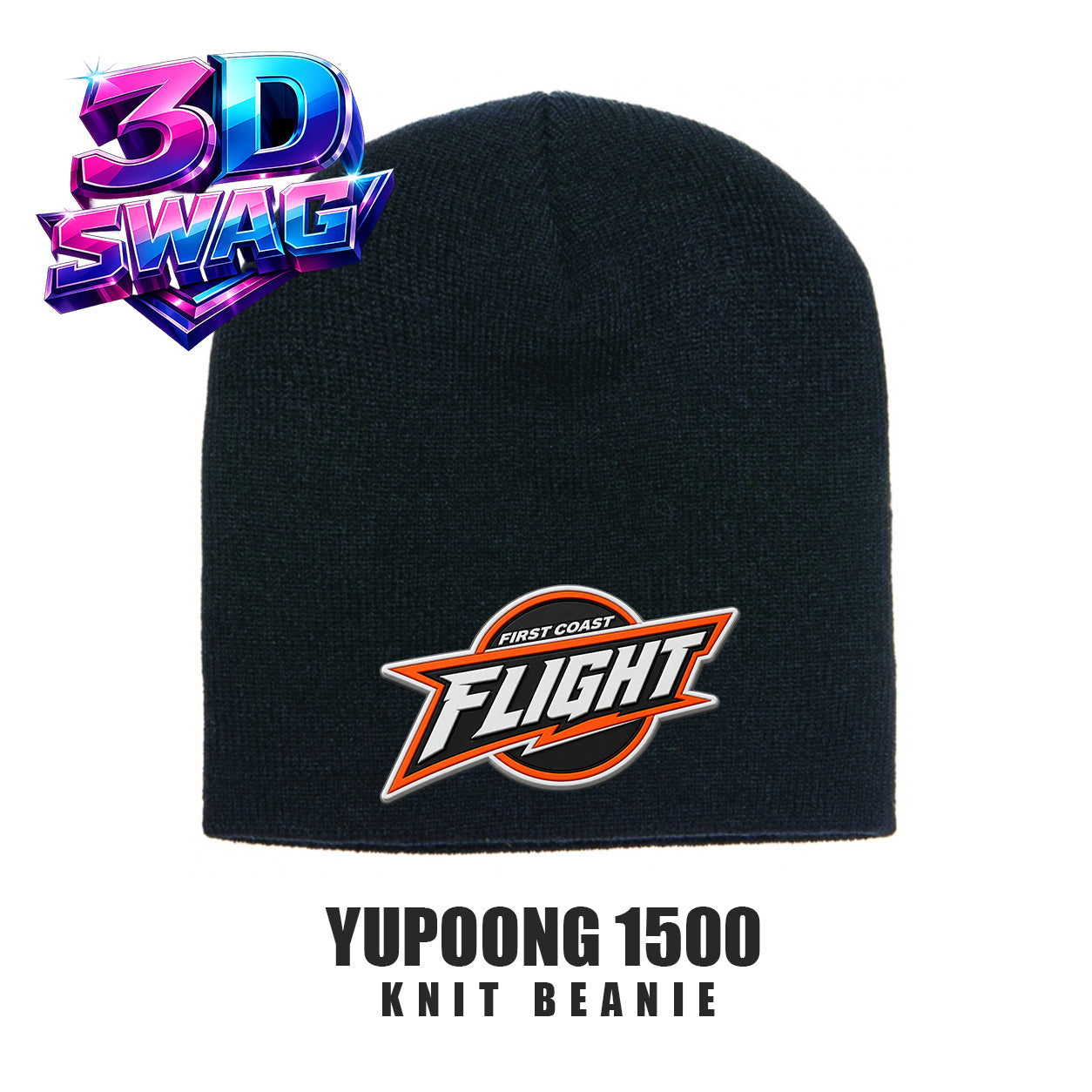 FCF Flight Baseball - Yupoong 1500 Adult Knit Beanie