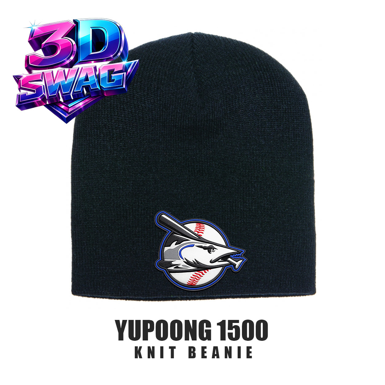 Jax Beach Baseball - Yupoong 1500 Adult Knit Beanie