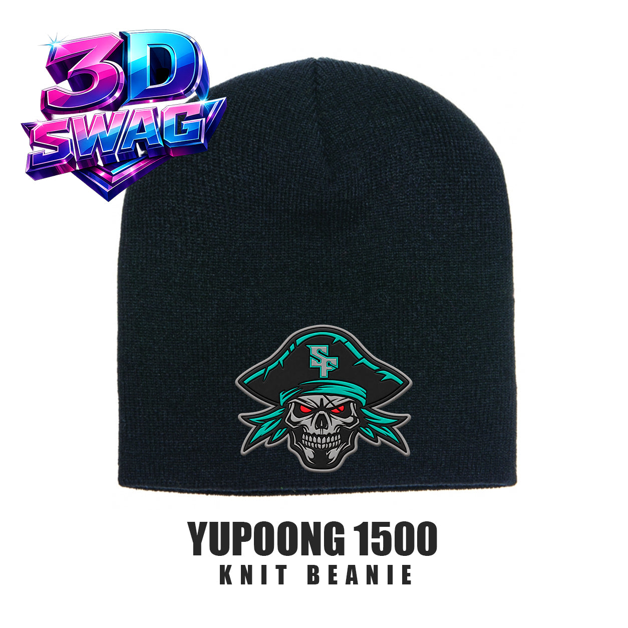 South Florida Pirates - Yupoong 1500 Adult Knit Beanie