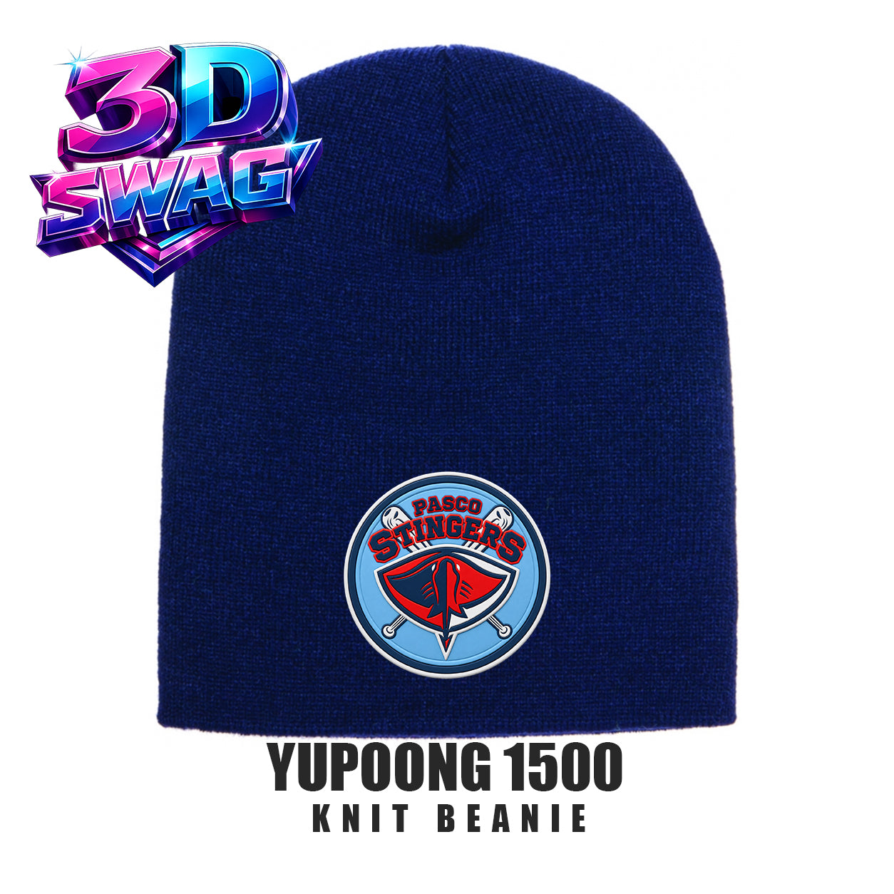 Pasco Stingers Baseball - Yupoong 1500 Adult Knit Beanie