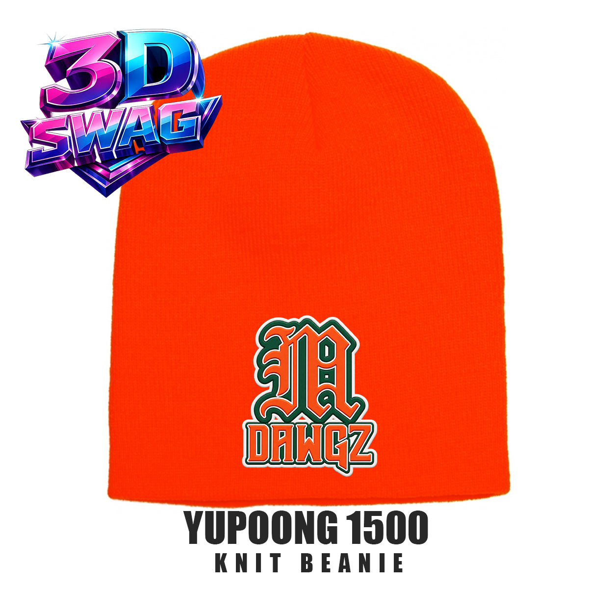 Miami Metro Dawgz - Yupoong 1500 Adult Knit Beanie