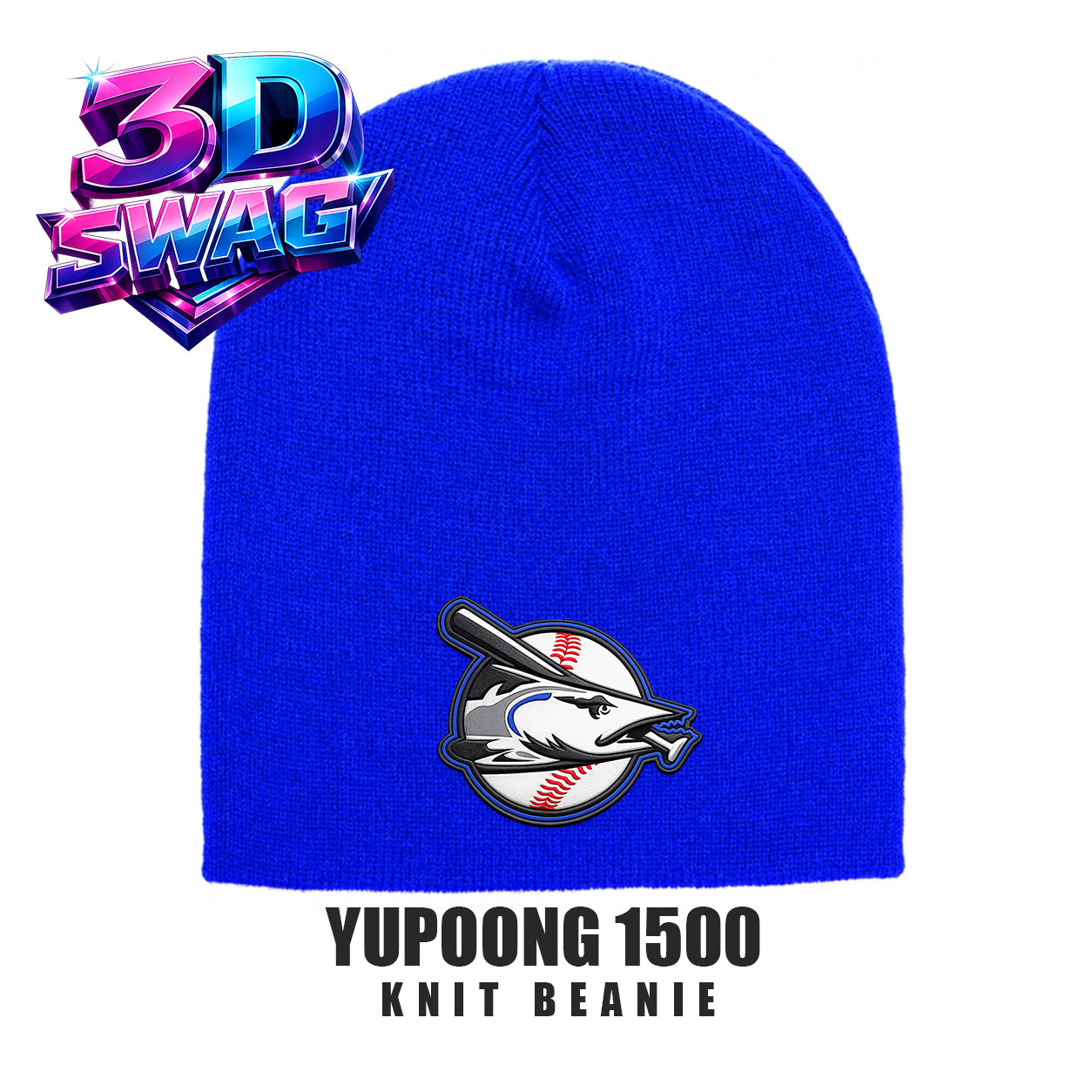 Jax Beach Baseball - Yupoong 1500 Adult Knit Beanie