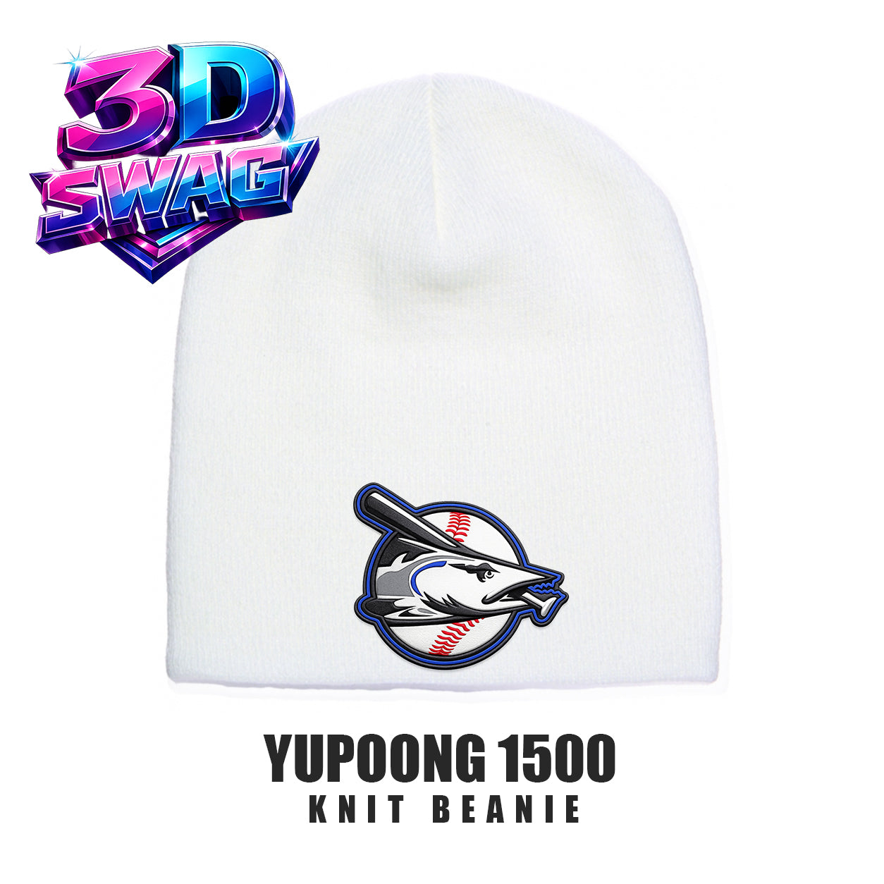 Jax Beach Baseball - Yupoong 1500 Adult Knit Beanie
