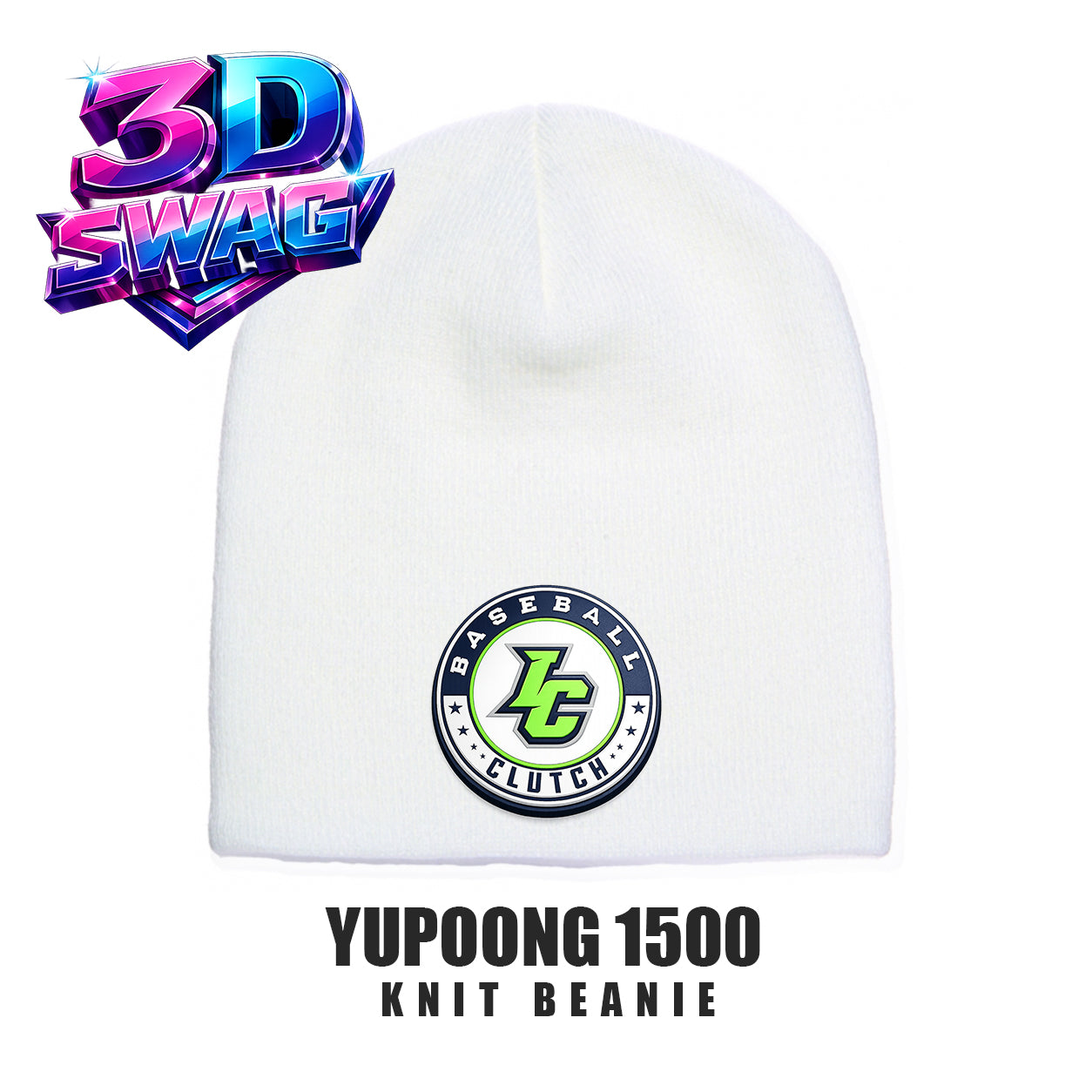 Indy Clutch Baseball  - Yupoong 1500 Adult Knit Beanie