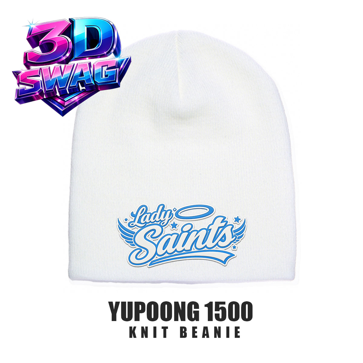 Lady Saints Softball - Yupoong 1500 Adult Knit Beanie