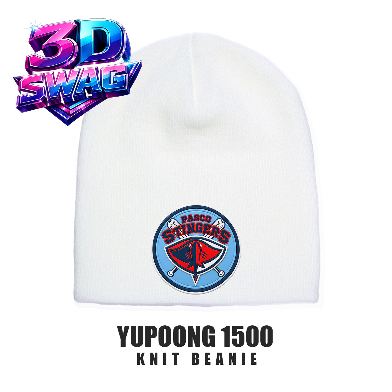 Pasco Stingers Baseball - Yupoong 1500 Adult Knit Beanie