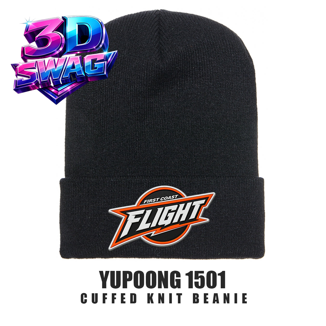 FCF Flight Baseball - Yupoong 1501 Cuffed Knit Beanie