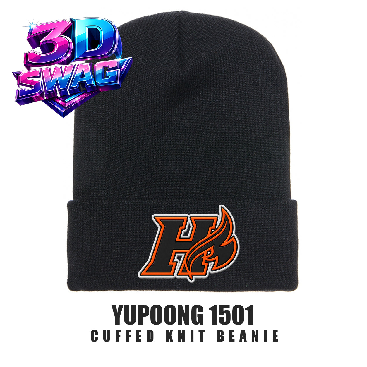Harrisburg Heat Softball - Yupoong 1501 Cuffed Knit Beanie