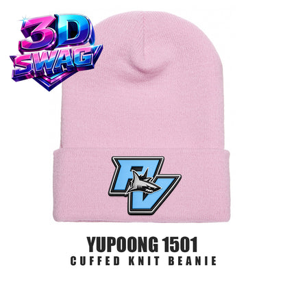 PV SHARKS - Yupoong 1501 Cuffed Knit Beanie