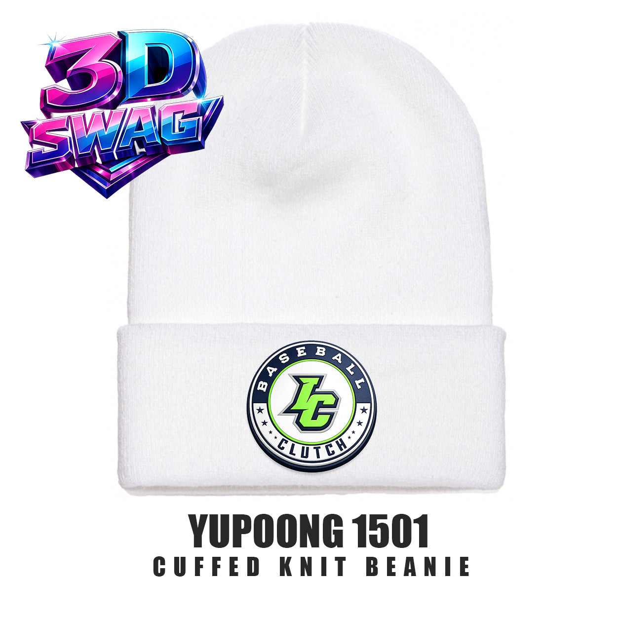 Indy Clutch Baseball - Yupoong 1501 Cuffed Knit Beanie