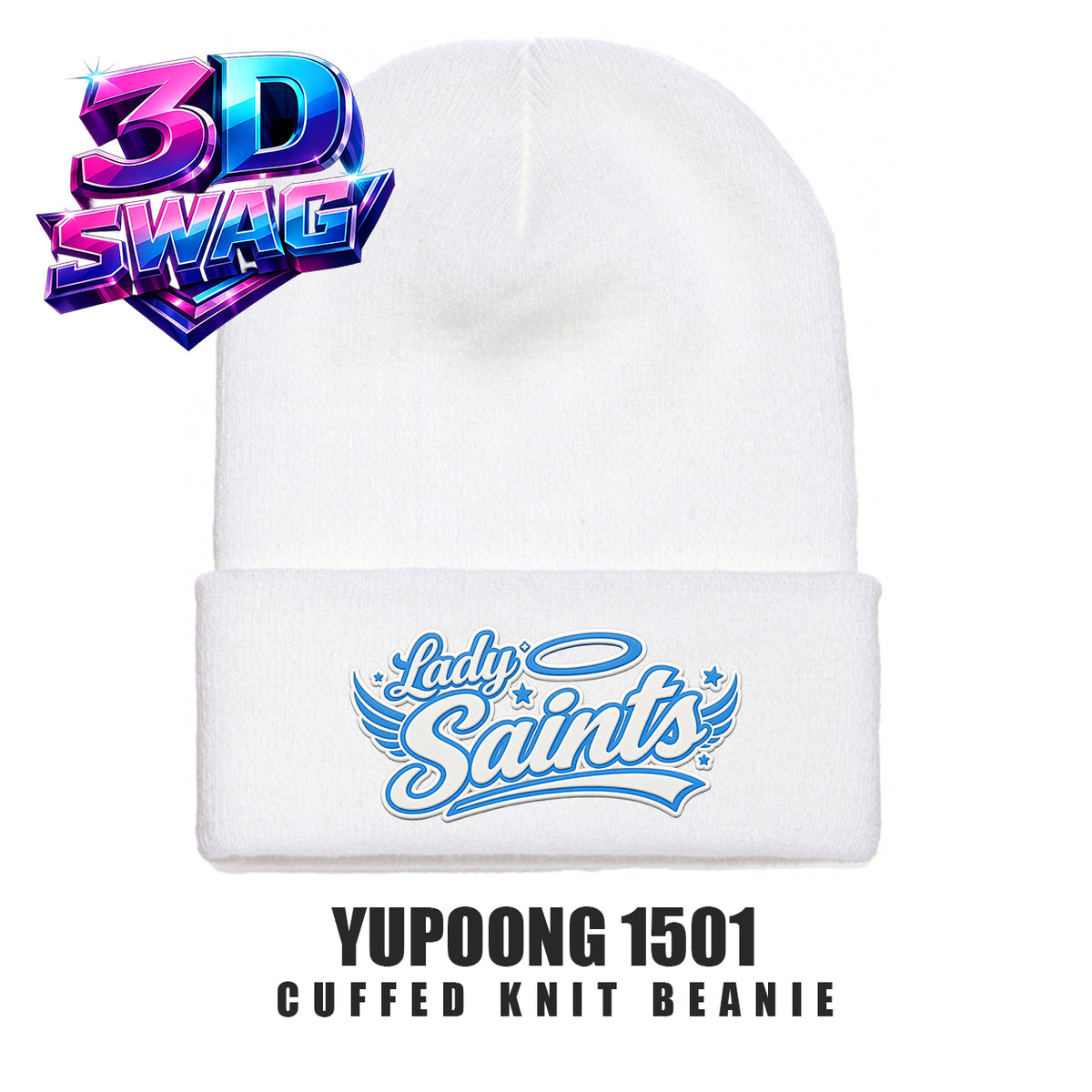 Lady Saints Softball - Yupoong 1501 Cuffed Knit Beanie