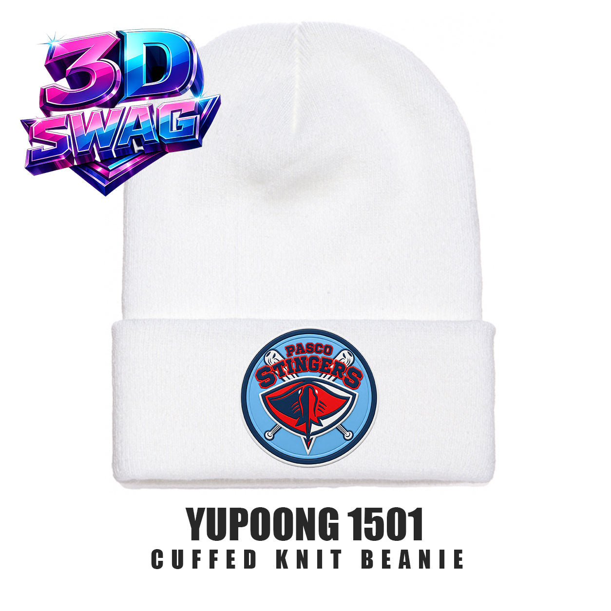Pasco Stingers Baseball - Yupoong 1501 Cuffed Knit Beanie