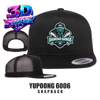 DIAMOND DAWGS - Yupoong 6006 Adult 5-Panel Classic Trucker Cap