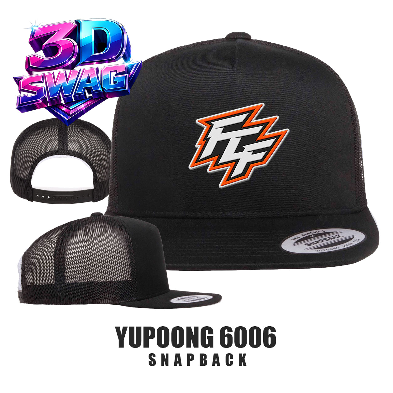FCF Flight Baseball - Yupoong 6006 Adult 5-Panel Classic Trucker Cap