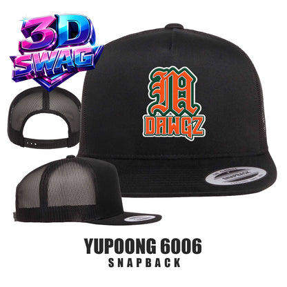 Miami Metro Dawgz - Yupoong 6006 Adult 5-Panel Classic Trucker Cap