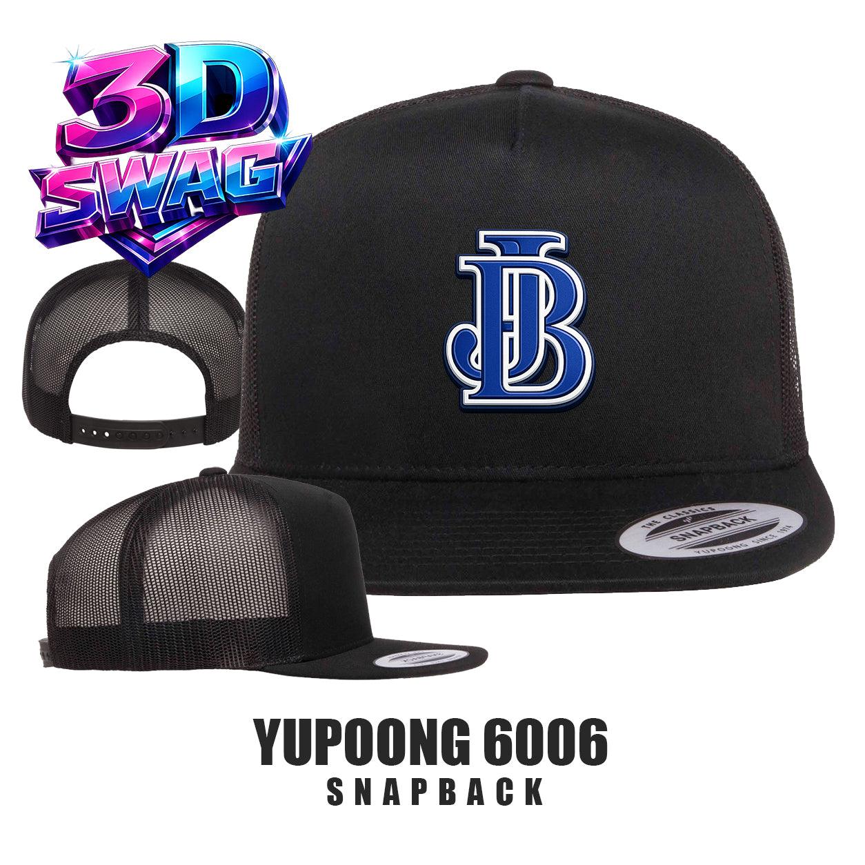 Jax Beach Baseball - Yupoong 6006 Adult 5-Panel Classic Trucker Cap
