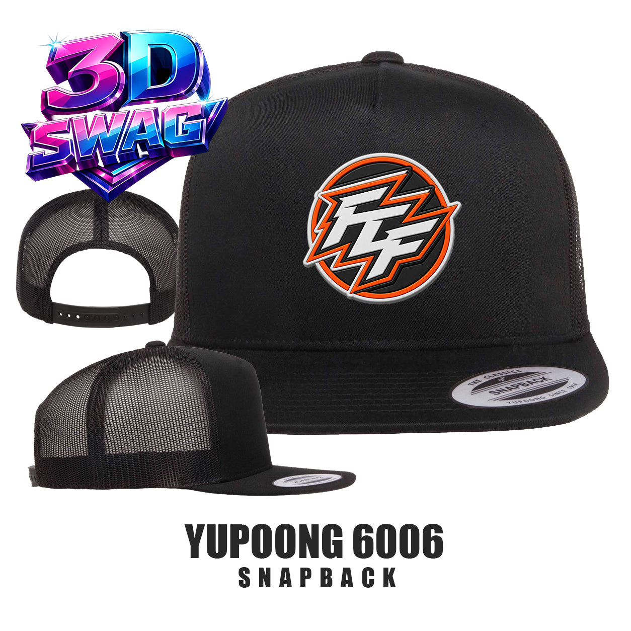 FCF Flight Baseball - Yupoong 6006 Adult 5-Panel Classic Trucker Cap