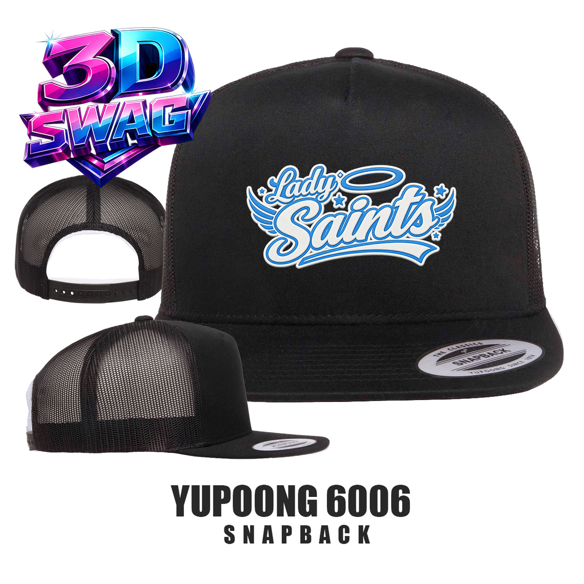 Lady Saints Softball - Yupoong 6006 Adult 5-Panel Classic Trucker Cap