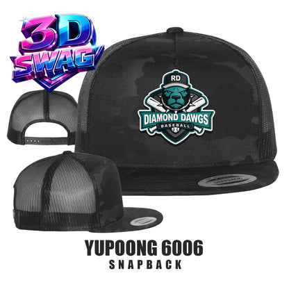 DIAMOND DAWGS - Yupoong 6006 Adult 5-Panel Classic Trucker Cap