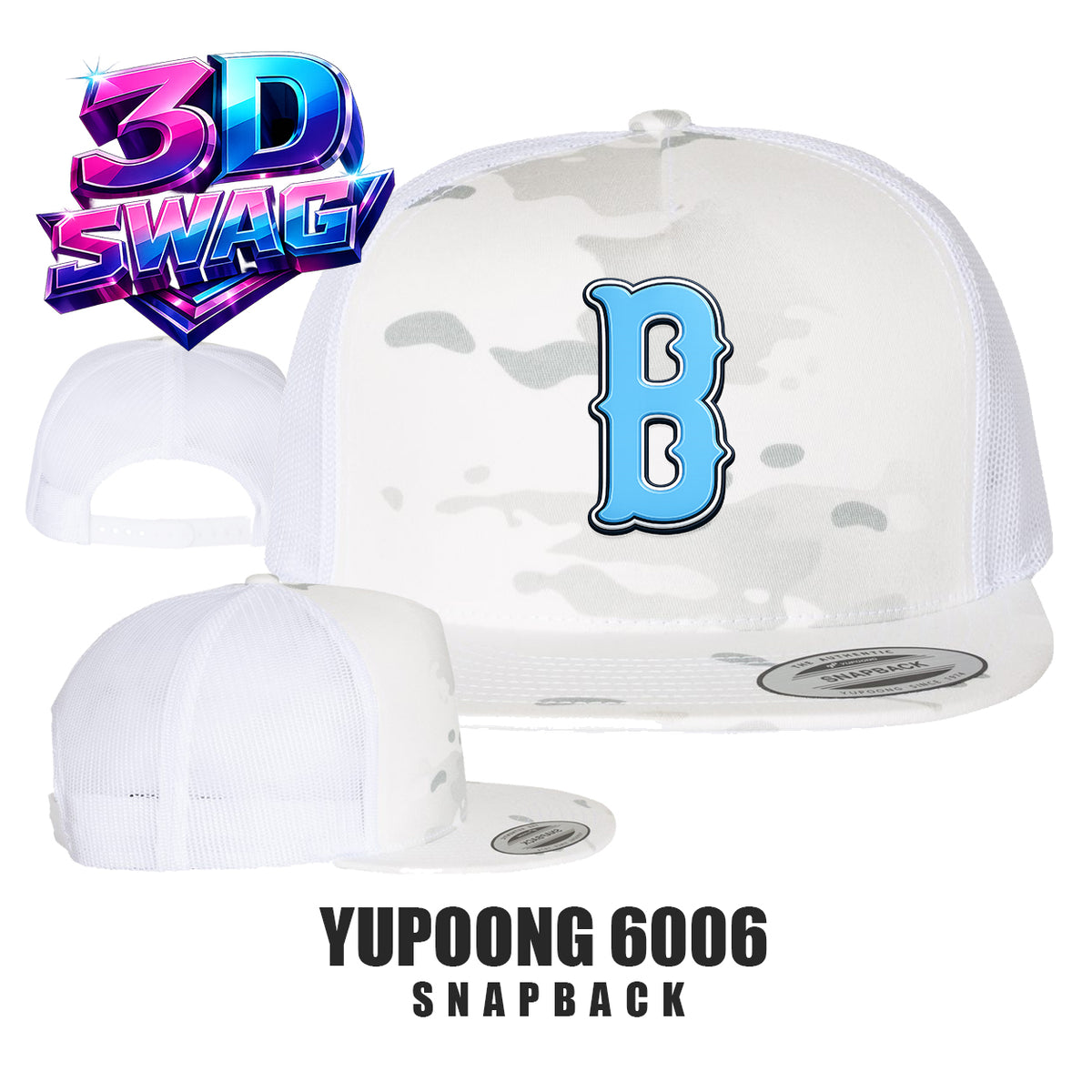 BLUECLAWS - Yupoong 6006 Adult 5-Panel Classic Trucker Cap