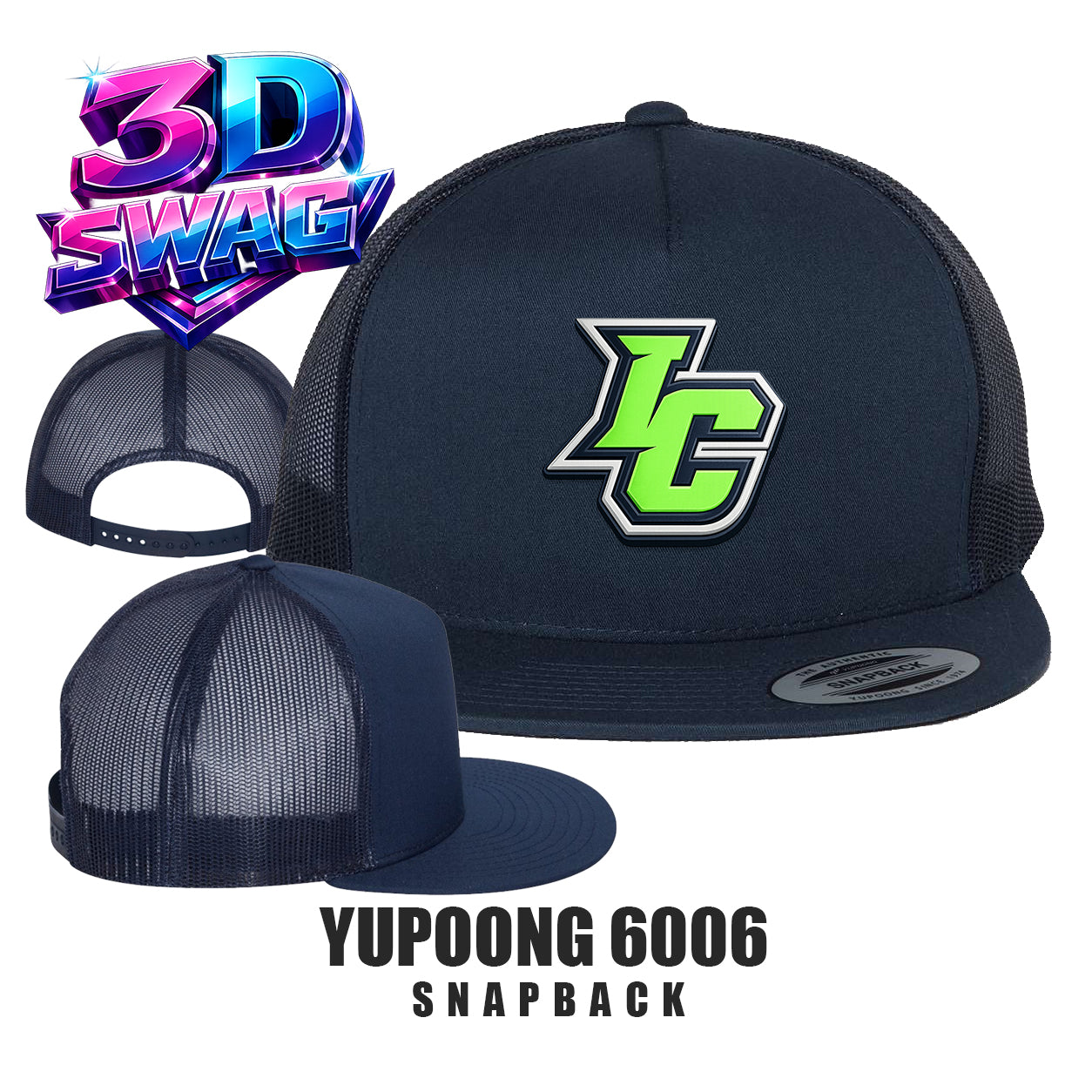 Indy Clutch Baseball - Yupoong 6006 Adult 5-Panel Classic Trucker Cap