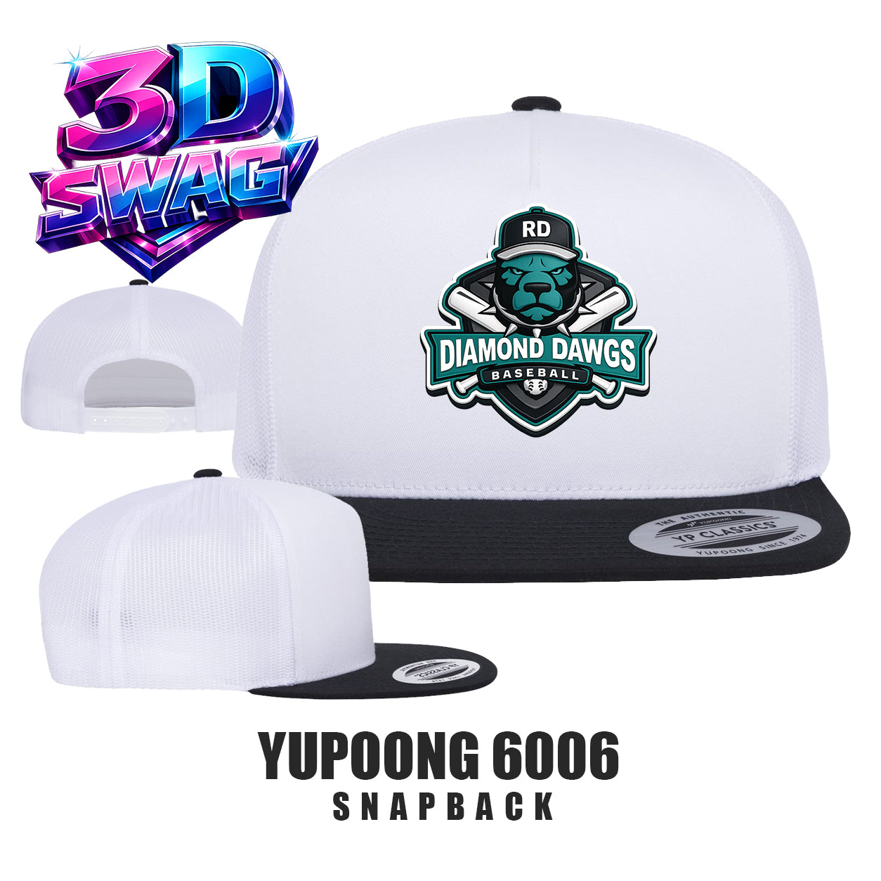 DIAMOND DAWGS - Yupoong 6006 Adult 5-Panel Classic Trucker Cap
