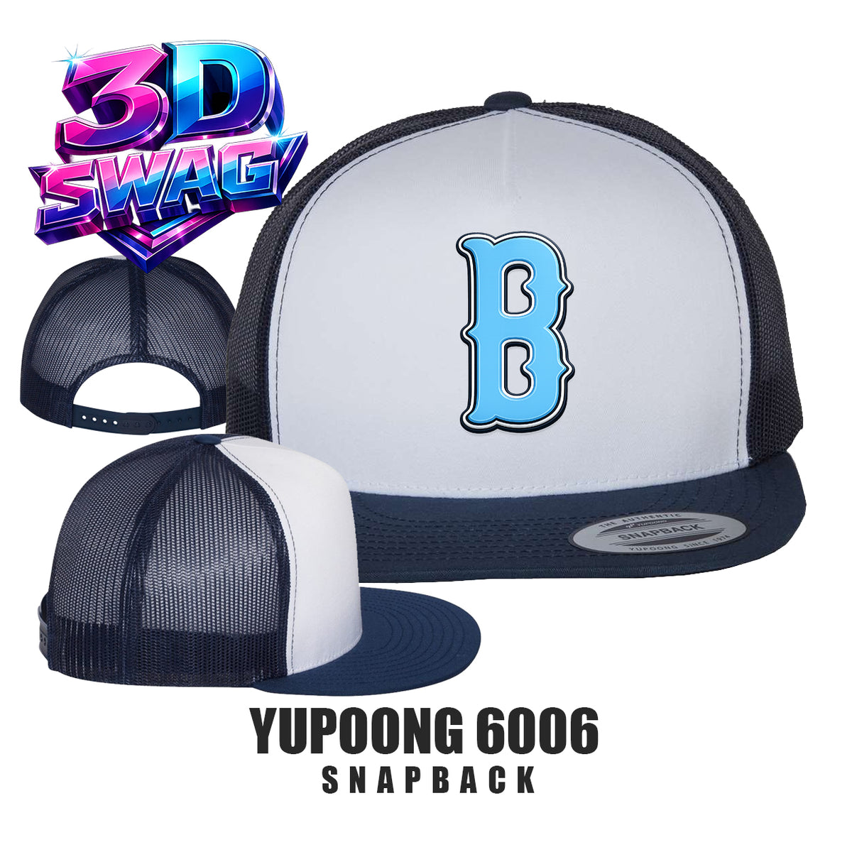 BLUECLAWS - Yupoong 6006 Adult 5-Panel Classic Trucker Cap