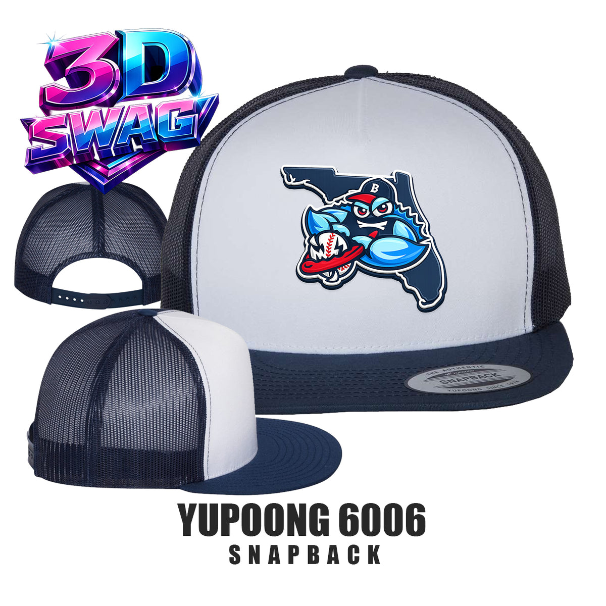BLUECLAWS - Yupoong 6006 Adult 5-Panel Classic Trucker Cap