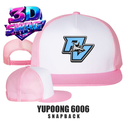 PV SHARKS - Yupoong 6006 Adult 5-Panel Classic Trucker Cap
