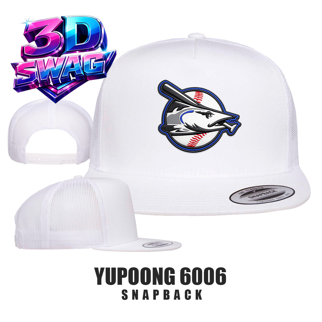 Jax Beach Baseball - Yupoong 6006 Adult 5-Panel Classic Trucker Cap