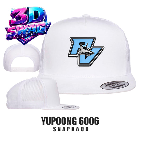 PV SHARKS - Yupoong 6006 Adult 5-Panel Classic Trucker Cap
